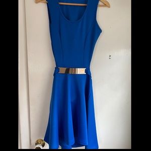 Blue flare dress